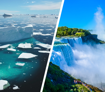 Iceland, Niagara Falls & New York